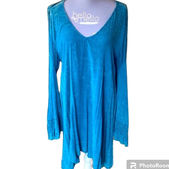 ❤️MITTOSHOP Boho Bell Sleeve asymmetrical Dress❤️ - Picture 1 of 9